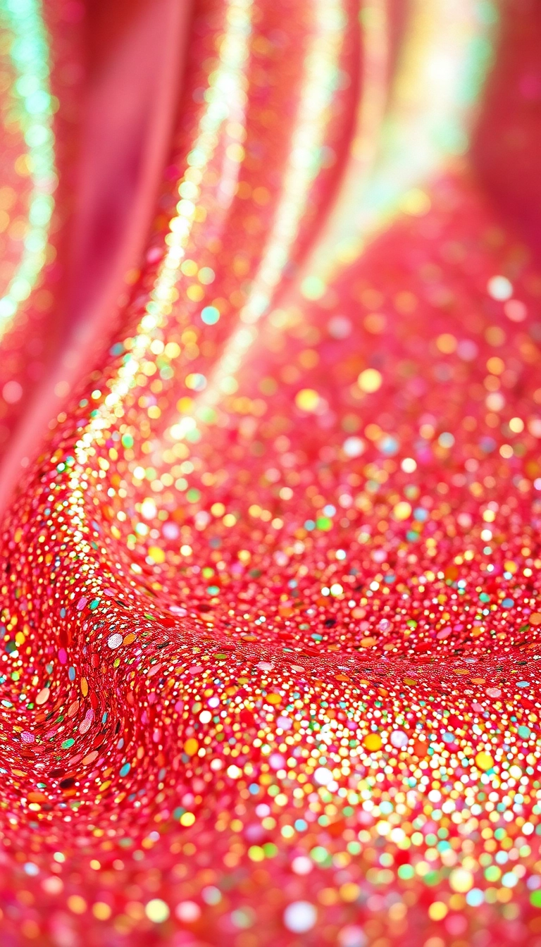 orange glitter